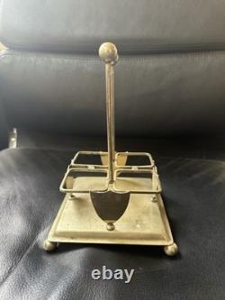 Antique EPNS Condiment Cruet Stand c1900 M D & B Silver Plate