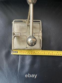 Antique EPNS Condiment Cruet Stand c1900 M D & B Silver Plate