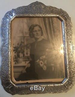 Antique E. G. Webster & Son E937 Silver Plate Picture Frame 11 x 13