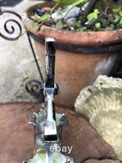 Antique Edwardian Apostle spoon rack cross handle silver plated by Barker Bros