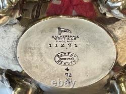 Antique Edwardian Walker Hall Silver Plated Spirit Kettle On Stand C 1905