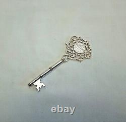 Antique Edwardian silver plated key presented to Mrs W. Jenkins, September 1910