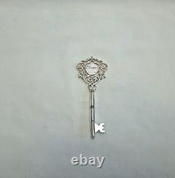 Antique Edwardian silver plated key presented to Mrs W. Jenkins, September 1910