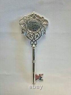 Antique Edwardian silver plated key presented to Mrs W. Jenkins, September 1910