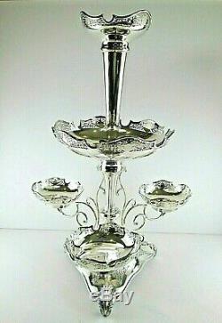 Antique English Silver Plate Epergne Centerpiece