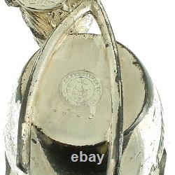 Antique Figural Derby Silver Plate Best Wishes Chick Wishbone Toothpick Holder