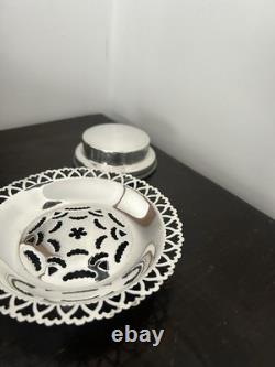 Antique French Coquillor Glace Silver Plated Butter Curling Press