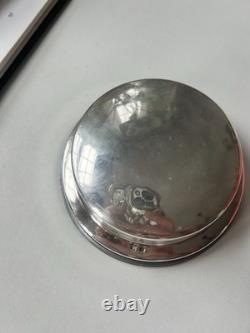 Antique French Coquillor Glace Silver Plated Butter Curling Press