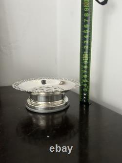 Antique French Coquillor Glace Silver Plated Butter Curling Press