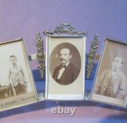 Antique French Silver Plate Photo Frame C. 1890
