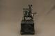 Antique French Silver Plated Casket Medieval Knight on Horse Jewelry Box 19th