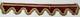 Antique French Velvet Silver with Gold Plated Valance 263x40cm