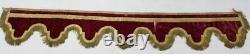 Antique French Velvet Silver with Gold Plated Valance 263x40cm