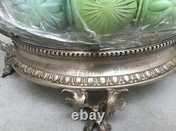 Antique German centerpiece high quality silver plate and alpaca silver 1800s