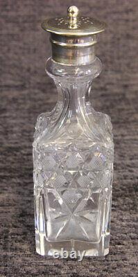Antique Glass Creut In Silver Plated Stand