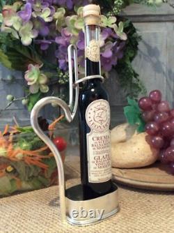 Antique HB&H Unique Condiment Server/PourerBottle holderSilver Plate Hallmark