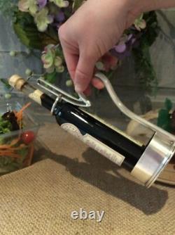 Antique HB&H Unique Condiment Server/PourerBottle holderSilver Plate Hallmark