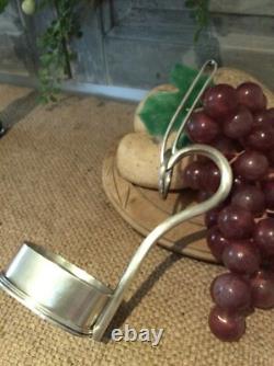 Antique HB&H Unique Condiment Server/PourerBottle holderSilver Plate Hallmark