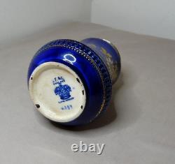 Antique Handpainted Porcelain Sugar Caster By S Fielding With Silver Plated Top