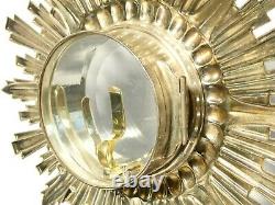 Antique IHS Religious Church Monstrance by GAINSFORD Sheffield Silver Plate 19