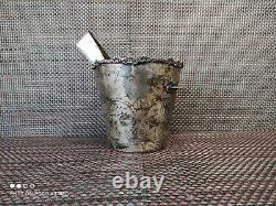 Antique Ice Bucket, Silver Plated Ice Bucket, Ice Tongs, Vintage Ice Bucket, Rar