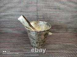 Antique Ice Bucket, Silver Plated Ice Bucket, Ice Tongs, Vintage Ice Bucket, Rar