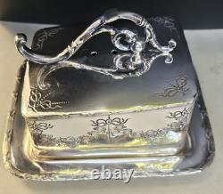 Antique James Deakin & Sons Silver Plated Butter Dish Circa 1890 Rare