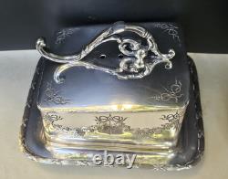 Antique James Deakin & Sons Silver Plated Butter Dish Circa 1890 Rare