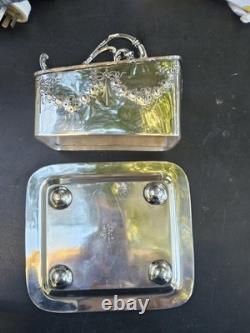 Antique James Deakin & Sons Silver Plated Butter Dish Circa 1890 Rare