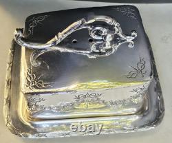Antique James Deakin & Sons Silver Plated Butter Dish Circa 1890 Rare
