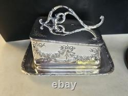 Antique James Deakin & Sons Silver Plated Butter Dish Circa 1890 Rare