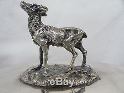 Antique James Dixon Silver Plated Tureen Stand Rams Head Deer Stag Claw Ball