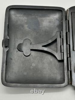 Antique Ladies Dance Card Holder Compact Coin Holder Silver-plated Art Deco