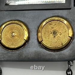 Antique Ladies Dance Card Holder Compact Coin Holder Silver-plated Art Deco