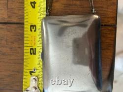 Antique Ladies Dance Card Holder Compact Coin Holder Silver-plated Art Deco