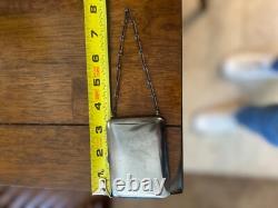 Antique Ladies Dance Card Holder Compact Coin Holder Silver-plated Art Deco