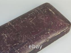 Antique Large Ornate Silver Plate Fish Server Set Floral Etched Original Box