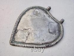 Antique Malay / Indonesian Silver Caping / Modesty Plate / Disk