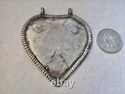 Antique Malay / Indonesian Silver Caping / Modesty Plate / Disk