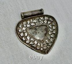 Antique Malay / Indonesian Silver Caping / Modesty Plate / Disk