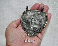 Antique Malay / Indonesian Silver Caping / Modesty Plate / Disk
