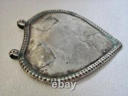 Antique Malay / Indonesian Silver Caping / Modesty Plate / Disk