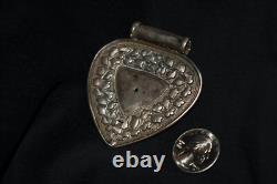 Antique Malay / Indonesian Silver Caping / Modesty Plate / Disk