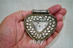 Antique Malay / Indonesian Silver Caping / Modesty Plate / Disk
