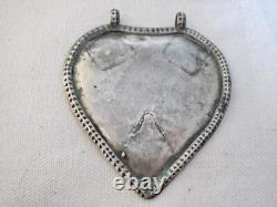 Antique Malay / Indonesian Silver Caping / Modesty Plate / Disk