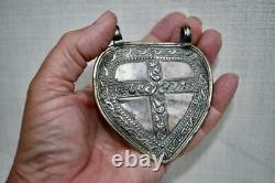 Antique Malay / Indonesian Silver Caping / Modesty Plate / Disk