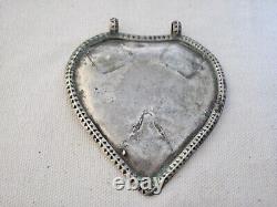 Antique Malay / Indonesian Silver Caping / Modesty Plate / Disk