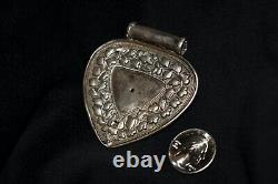 Antique Malay / Indonesian Silver Caping / Modesty Plate / Disk