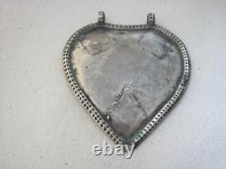 Antique Malay / Indonesian Silver Caping / Modesty Plate / Disk