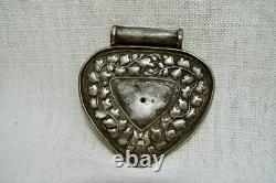 Antique Malay / Indonesian Silver Caping / Modesty Plate / Disk